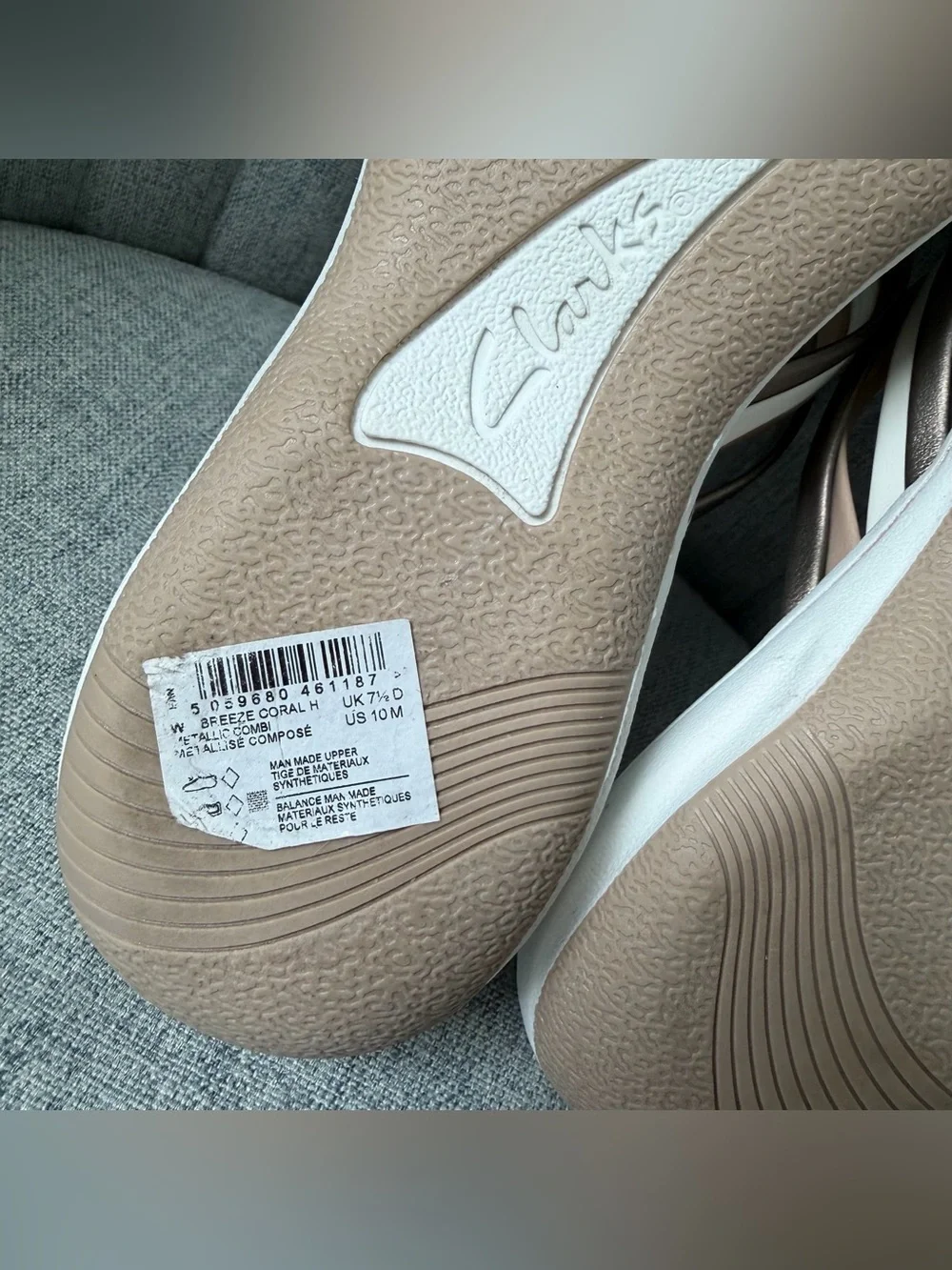 Cloudsteppers by Clarks Breeze Coral Thong Cushion Soft Sandals Women’s US10